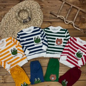 بلوز شلوار راه راه اسپرت کد 159